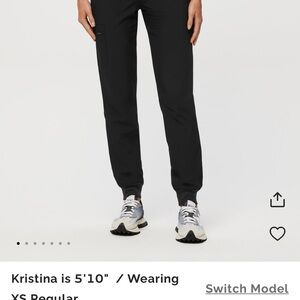 Figs ZAMORA FREEX LINED Black scrub Pants. New with tags!